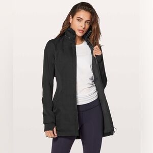 Lululemon Size 4/6 Like A Glove Jacket Black Hooded Zip Up